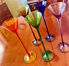 Vintage Cordial Glasses Long Stem 10 Inches La Grande 5