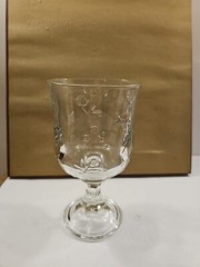 Savannah Anchor Hocking Goblet With Raised Flowers