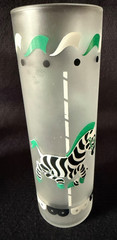 Libbey Circus Carousel Tom Collins Iced TeaFrosted Animal Merry-Go-Round Glasses