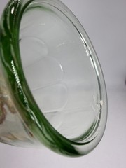 Green Depression Pre Anchor Hocking Glass Octagonal Tumbler Working Glass