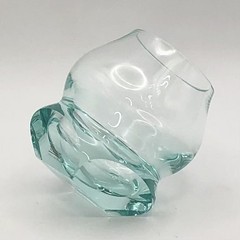 RARE Vintage Moser Czech Joker Tumbler 3″ Crystal Glass Beryl Oldrich Lipa 97′