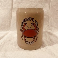 Vintage Maryland Is For Crabs Beer Stein Mug 0.5L GERZ W. Germany Stoneware