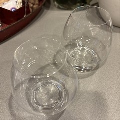 Peugeot France Glass Set of 2 Whiskey Glasses Tumblers