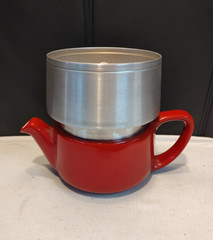 Vintage TRICOLATOR Coffee Pot Red by HALL China Co. NO LID For Parts Only USA