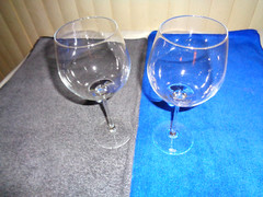 Rosenthal DiVino Crystal Wine Glasses 9.125″ tall signed set of 2 ~ EUC