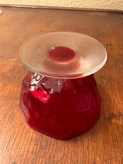 Seneca Driftwood Red Sherbert Glassware