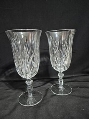 GORHAM CRYSTAL ROSEWOOD ICED TEA BEVERAGE GLASS MARQUIS BY WATERFORD SET OF 4