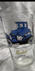 Vintage Hazel Atlas Automotive Collectible 5 1/4” Drinking Glasses, Set of 4