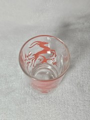 Vintage Federal Glass Co. Red Gazelle 6oz. Barware Cocktail Glass