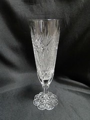 Stuart STU18, Cross Hatch & Fan Cuts: Champagne Flute (s), 7 3/8″ Tall