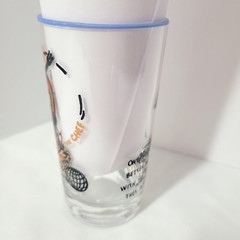 Anthropomorphic CANCER Crab The Chef Zodiac Drinking Glass Bar Ware Astrology