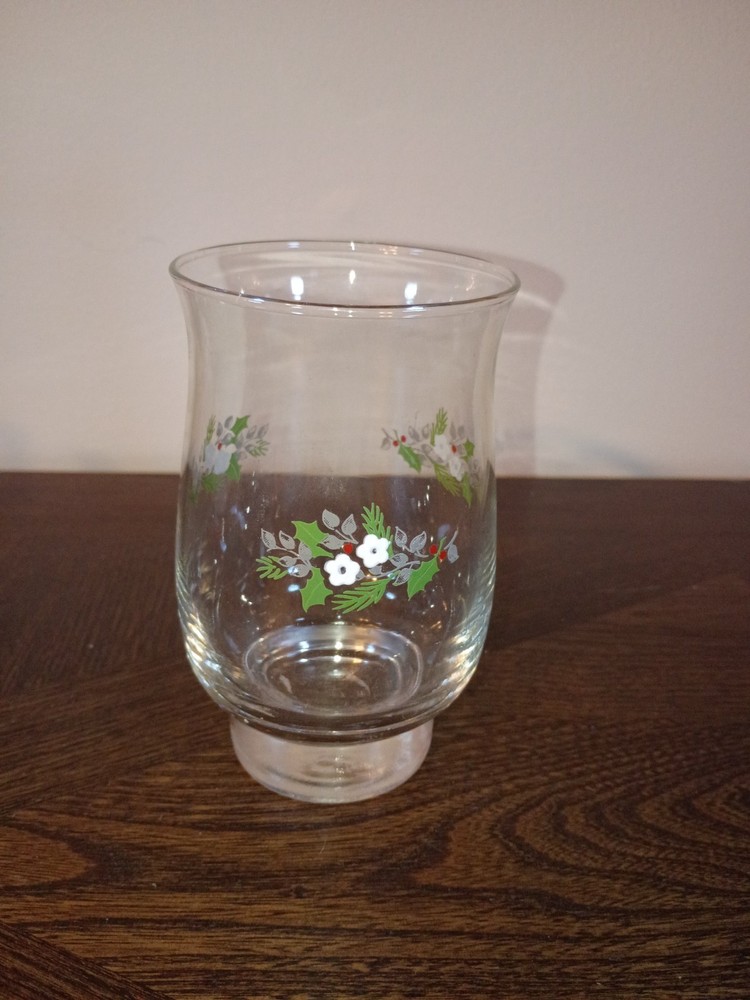 PFALTZGRAFF CHRISTMAS HEIRLOOM 14 OZ TULIP GLASS (s)~COOLER~TUMBLER~EUC