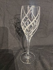 Pair Genuine 8.25″ Mikasa Windlass Wine Glasses Pristine