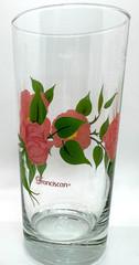 Set of 5 Franciscan England DESERT ROSE 16oz Tumbler Glasses 6 1/4″
