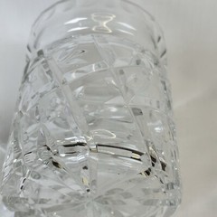 Heavy Lead Glass Crystal Cut Pineapple 7 x 4.5 Candy Jar
