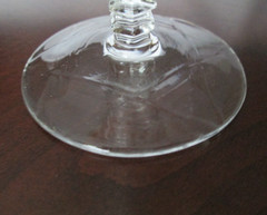 Lot of 7-Vtg Libbey Rock Sharpe Arctic Rose Iced Tea/Water Goblets, 3005 – 1940s