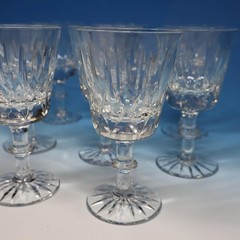 Royal Brierley Crystal – 8 Small Wine Glasses – Regent Pattern – 5 1/8 inches