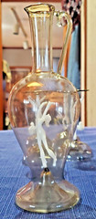 ART DECO SPEAKEASY Nudes F. Lampl Rare 1930’s Bimini Carafe 4 Martini Glasses