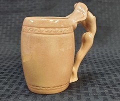 Vintage Art Deco Dorothy Kindell Nude Female Strip Tease Ceramic Art Pottery Mug