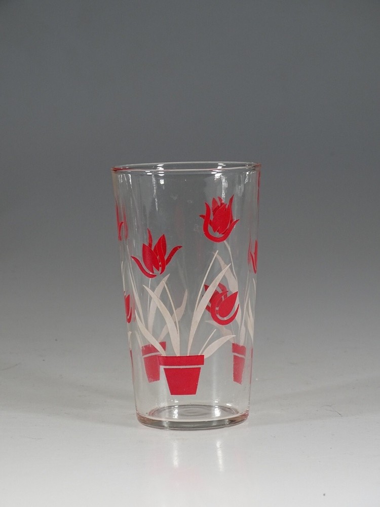 Vintage Kraft Swanky Swig Tulip #1 Large 4-5/8 Inch Tumbler c.1937
