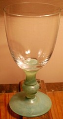 Vintage Set 3 ISABELLE GREEN Water Goblets Glasses VILLEROY & BOCH Jade 6 7/8″