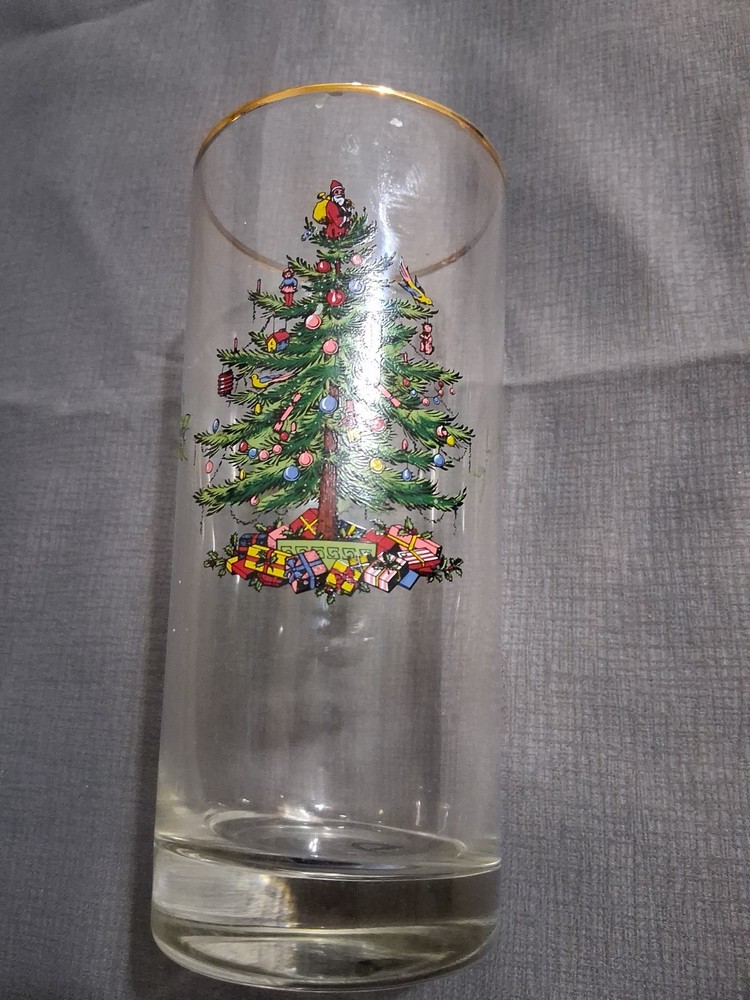 Spode Christmas Tree Glass Highball