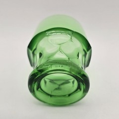 Vintage Viking Green Georgian Tumbler Glass Honeycomb 6 ounce 3.5″