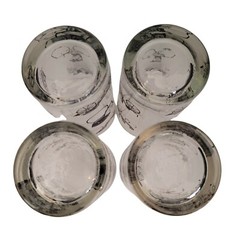 1950s Mid-Century «Carriage» Glassware Libbey Curio Collection Set of 4 Glasses