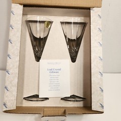 Princess House – Crystal – Champagne Flutes – Qty. 2 – 9 in. Tall – 892 Germany