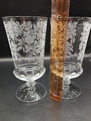 Set of 2 Tiffin-Franciscan La Rosa Iced Tea Glasses 6-1/8″ Tall