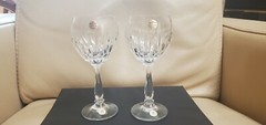 Cristallerie Zwiesel Germany Set of 2 Crystal Echt Bleikristall Wine Glasses