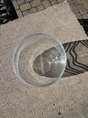 VTG Pier 1 Etched Clear Stemless Wine Glass, 5″ Tall x 3″ Wide at Top