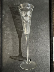 Colony Forever Champagne Flute Etched Lead Crystal 11 1/4″