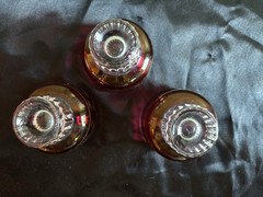 MCM Cranberry Celestial Rock Glasses – Set Of 3