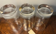 Vintage MCM Set Of 3 Homer Laughlin 22k Golden Wheat Pattern 12 oz Glasses 5.5in
