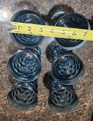 Vintage Colony Glass Whitehall 4 3/8” Riviera Blue Cubist Juice Tumbler Set of 6