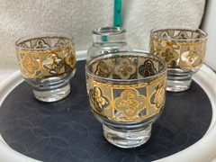 Culver Gold Design Lowball Classes Lot of 6 – One Damaged – See Info