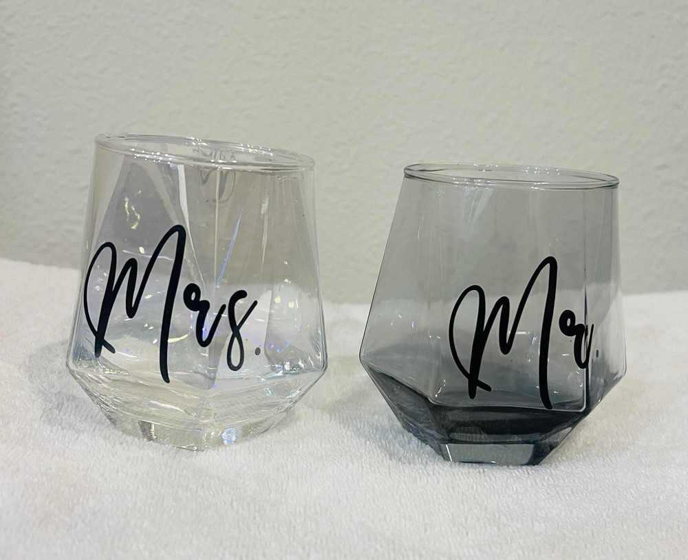 Wedding Gift Set Wine Glasses Candles Bath Bombs Just for You New In Box