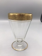 Tiffin Franciscan Minton Tumblers Footed Clear 4 oz 14196 Vintage Lot of 2