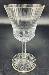 St Louis Apollo Gold Burgundy Wine Stem Exc Cond Free Shipping (5 Available)