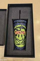 RARE ICONIC VERSACE LA GRECA MEDUSA SMILE CRYSAL TUMBLER TRAVEL CUP MUG THERMOS
