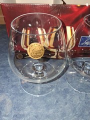 Vntg Cristal D’Arques Bellini «Brandy Snifters» 4.75″ Tall-New W/Tags & Box!!