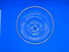 Lenox Holiday Crystal Set of 2 Water Goblets, older pattern etched w/ gold trim