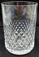 Whiskey or Juice Tumbler Like Waterford Crystal Alana diamond and wedge cuts