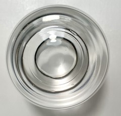 MCM Dorothy Thorpe SILVER Platinum Rim ROLY POLY stemless wineGlass ROCK,TUMBLER