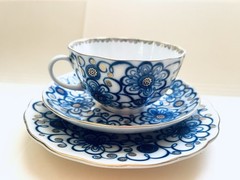 Beautiful Lomonosov Bindweed Tea Set Shape Tulip