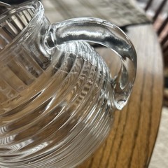 VINTAGE ART DECO 1938-43 ANCHOR HOCKING MANHATTAN PITCHER