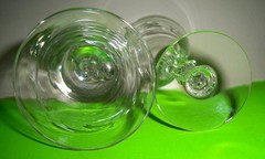 VTG Tiffin Franciscan Crystal Water Goblet Wine Glass Stem 17492 Petite Etched
