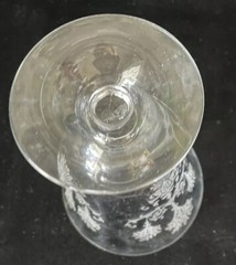 Vintage Morgantown Mayfair Clear Footed Large Juice Glass Etched Franciscan