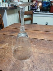 Fostoria Etched Romance Water Goblet 7 1/2″ Elegant wine glass Replacement BOW